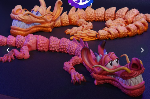 Mushu Dragon — 3D Printable Articulated Flexi Toy | Mulan Inspired