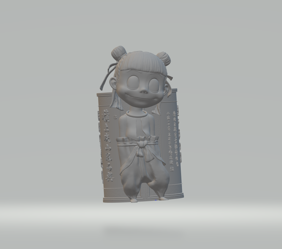 Nezha Pen Holder — 3D Printable Chinese Mythology Desk Organizer | STL Files
