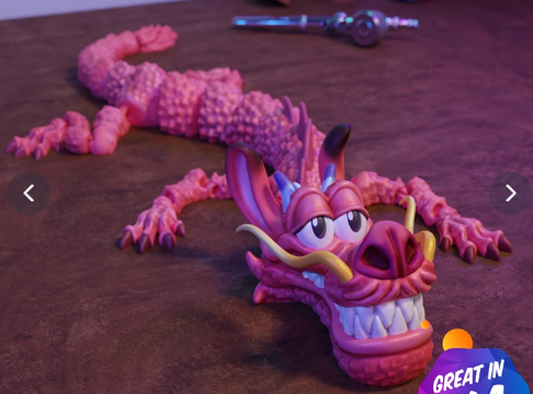 Mushu Dragon — 3D Printable Articulated Flexi Toy | Mulan Inspired