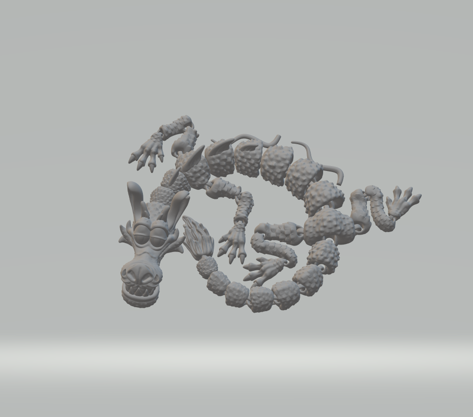 Mushu Dragon — 3D Printable Articulated Flexi Toy | Mulan Inspired