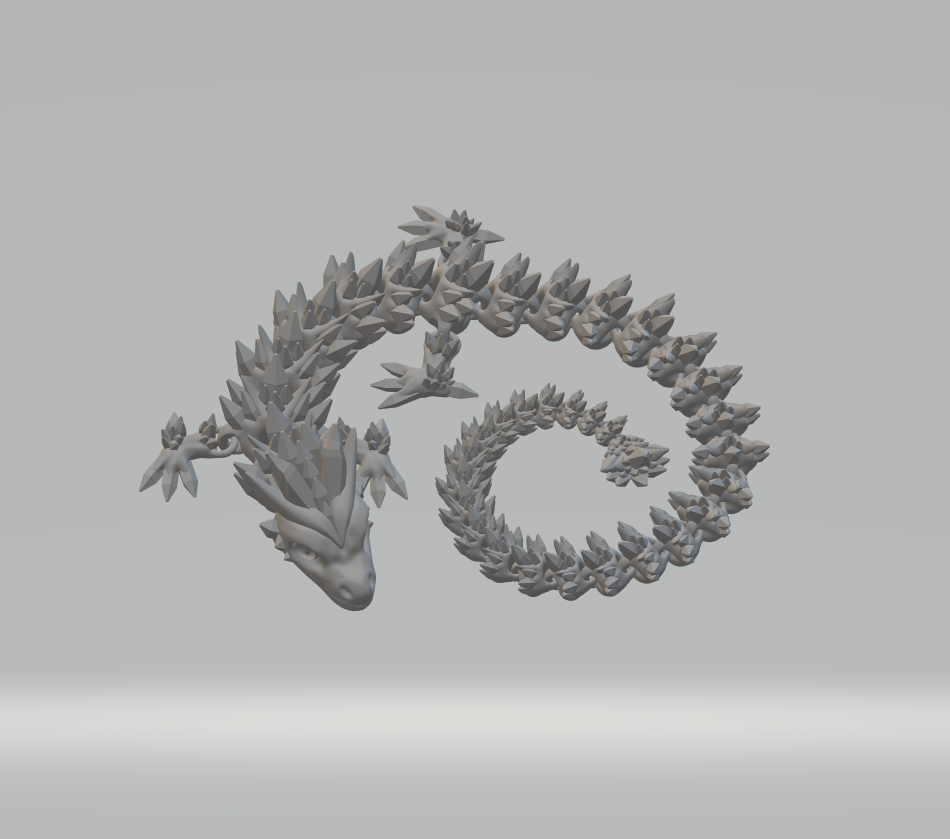 3D printable dragon