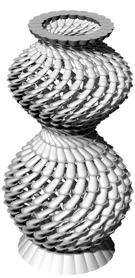 Spiral Twist Vase Digital File – 3D Printing STL