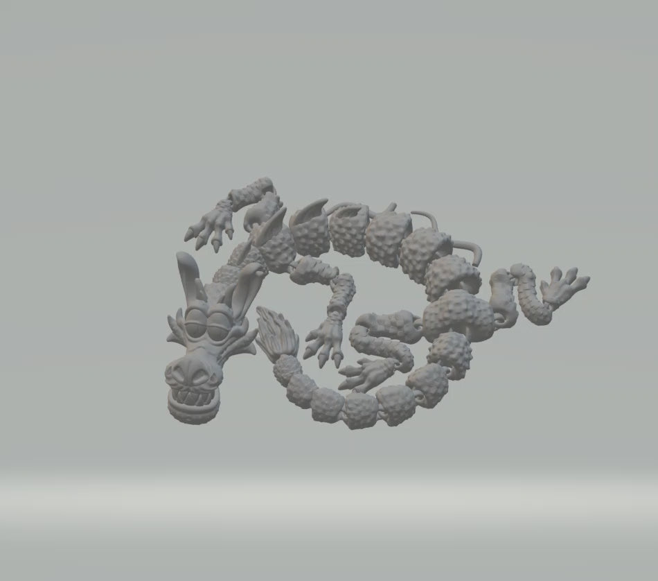 Mushu Dragon — 3D Printable Articulated Flexi Toy | Mulan Inspired